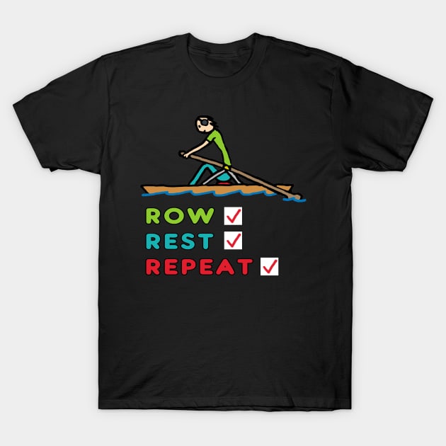 Rowing T-Shirt by Mark Ewbie